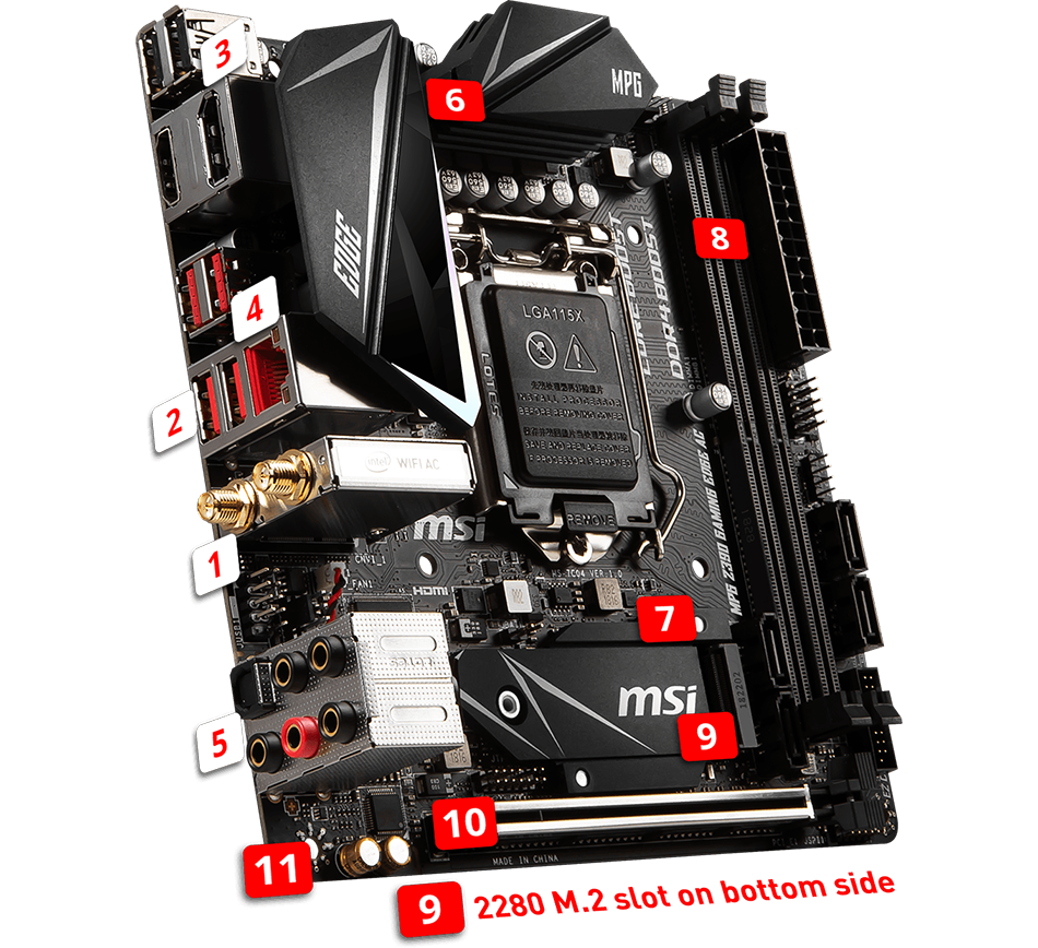 Z390I GAMING EDGE AC features